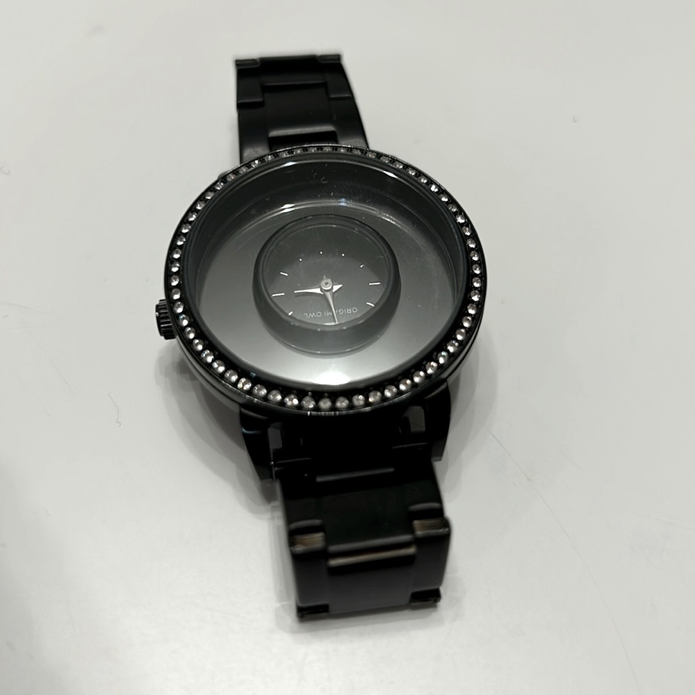Black Origami Owl charms watch